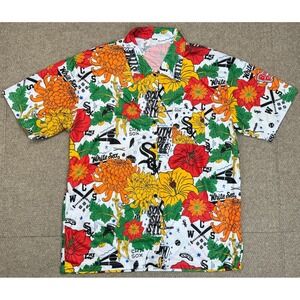 Destroyer Rocks Chicago White Sox Button Up Short Sleeve Hawaiian Shirt‎ Size XL